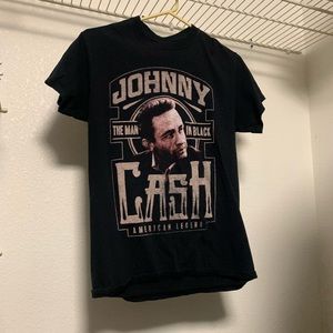 Black Johnny Cash T shirt